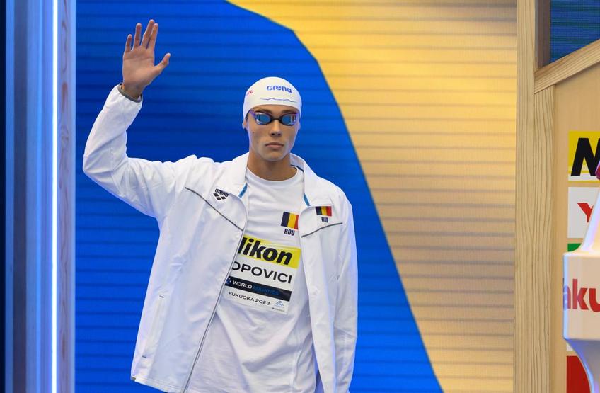 Cursa în care David Popovici (18 ani) va lupta pentru aurul mondial la 200 de metri liber va fi televizată pe Antena 1. Postul TV a făcut anunțul luni seară.  . FOTO: Raed Krishan