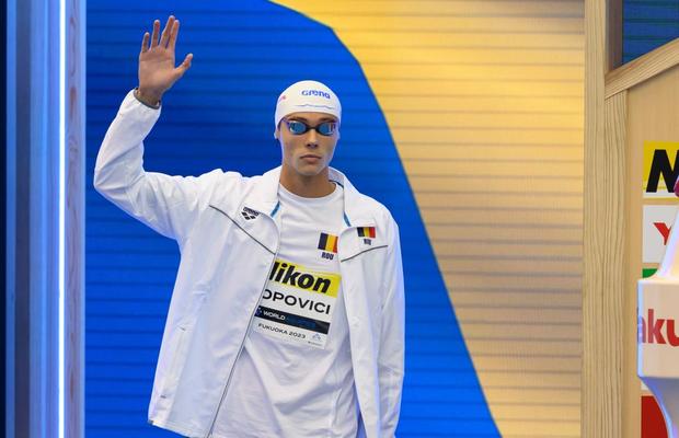 Finala lui David Popovici se vede la TV! Anunțul făcut aproape de miezul nopții