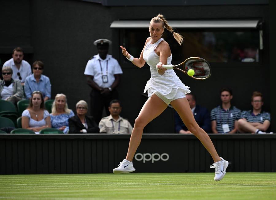 Petra Kvitova în acțiune la turneul ei preferat, Wimbledon Foto Imago Dubla campioană de Grand Slam și antrenorul ei s-au căsătorit » Erau logodiți din vara lui 2022