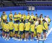 Înotătorii australieni și ritualul lor din La Defense Arena FOTO Raed Krishan