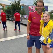 Rafael Nadal și Bernadette Szocs, în Satul Olimpic / Sursă foto: Facebook@ Tenis de Mesa from Sevilla