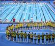 Înotătorii australieni și ritualul lor din La Defense Arena FOTO Raed Krishan