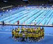 Înotătorii australieni și ritualul lor din La Defense Arena FOTO Raed Krishan