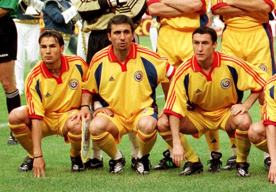 Adrian Mutu, Gheorghe Hagi și Viorel Moldovan, în tricoul naționalei României, foto: Imago Gheorghe Hagi a refuzat să preia naționala României: „Una dintre cele mai dificile decizii din viața mea”. Cum a motivat