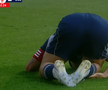 Joao Lameira a cerut fault înaintea golului de 1-2 din UTA - Oțelul / FOTO: Prima Sport 1