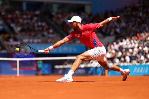 Novak Djokovic, campion la simplu la Jocurile Olimpice de la Paris din 2024/Foto: Getty Images