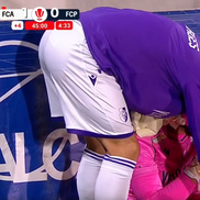Cătălin Straton, în lacrimi la FC Argeș - Petrolul / FOTO: Captură TV @Digi Sport 1