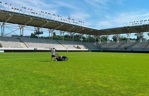 Cum se prezintă gazonul de pe „Arcul de Triumf” cu o zi înainte de Dinamo - Universitatea Craiova