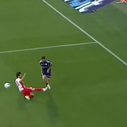 Joao Lameira a cerut fault înaintea golului de 1-2 din UTA - Oțelul / FOTO: Prima Sport 1