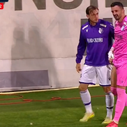 Cătălin Straton, în lacrimi la FC Argeș - Petrolul / FOTO: Captură TV @Digi Sport 1