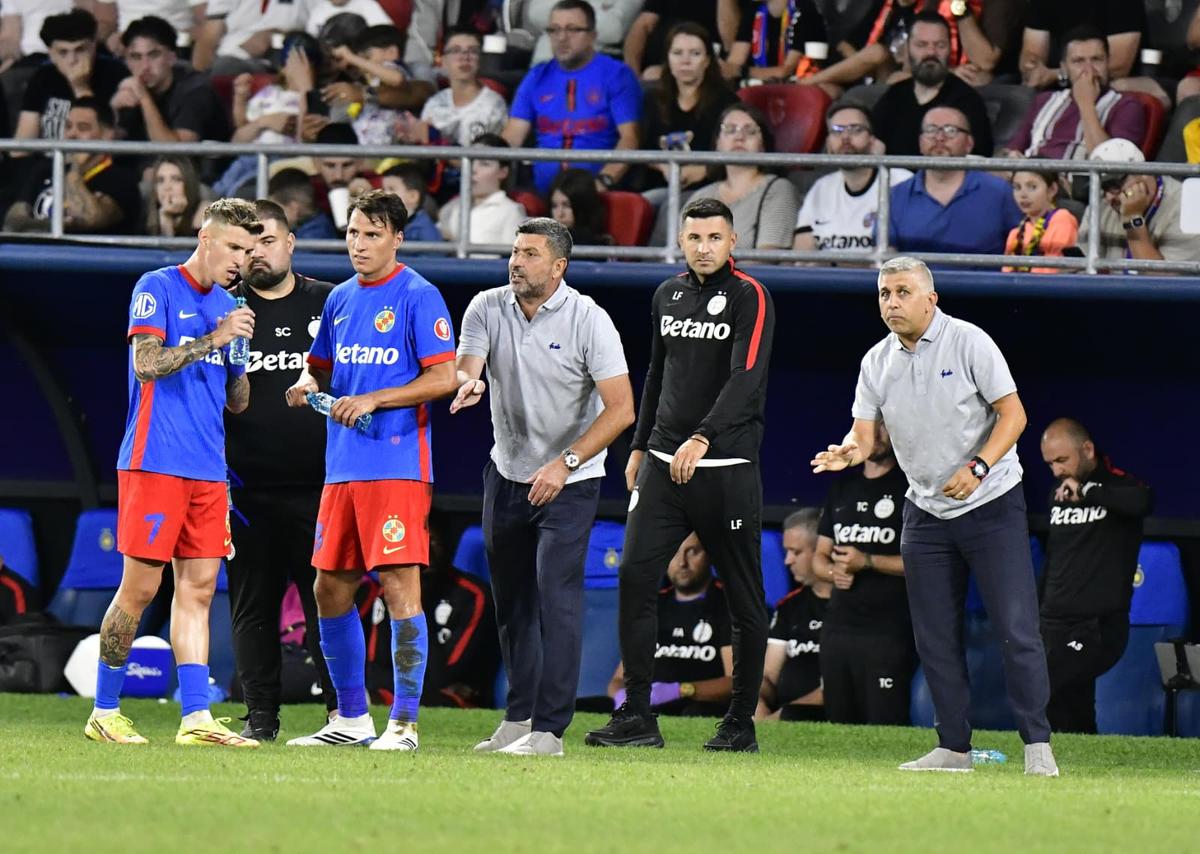 Imagini de la finalul meciului FCSB - Auda