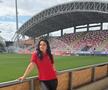 Ramona Elena, celebra suporteriță a UT-ei Arad // FOTO Instagram @ramo_elena_44