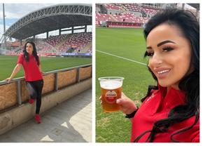 Liber la bere pe stadioane! Cea mai cunoscută susținătoare a celor de la UTA a furat startul