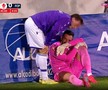 Cătălin Straton, în lacrimi la FC Argeș - Petrolul / FOTO: Captură TV @Digi Sport 1