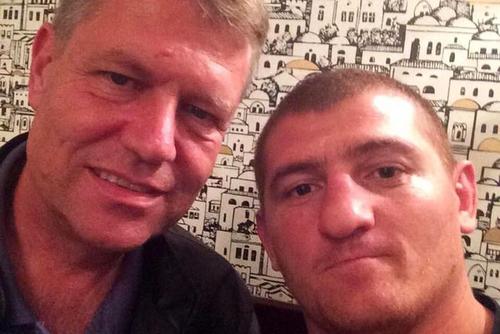 Cătălin Moroșanu, alături de Klaus Iohannis. Sursă foto: Facebook