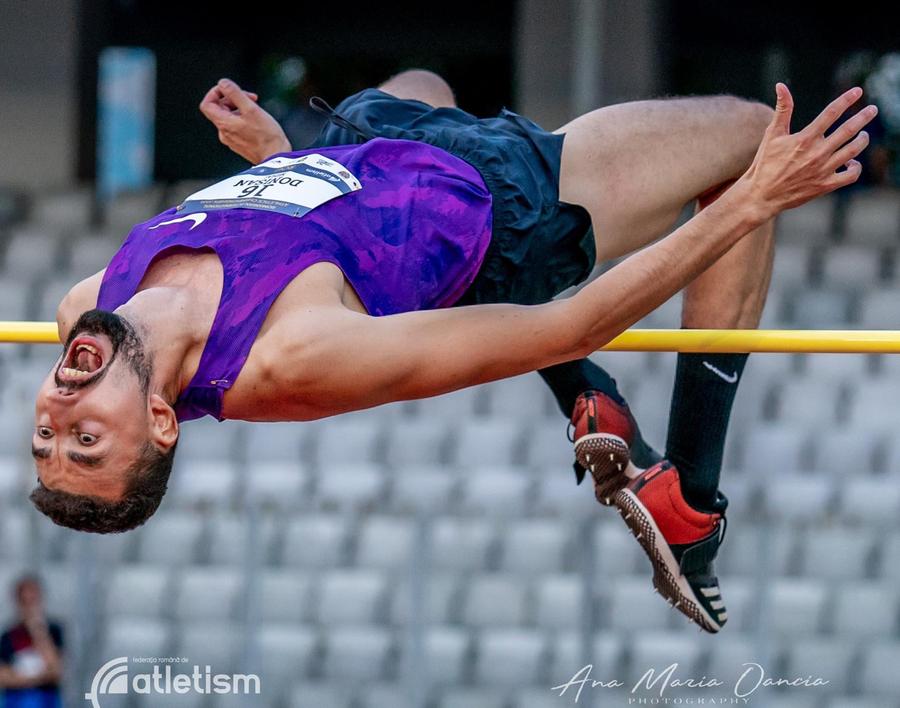 Mihai Donișan nu are rival la săritura în înălțime FOTO FR Atletism Performerii Internaționalelor României: Bianca Ghelber, Camelia Gal și Rareș Toader