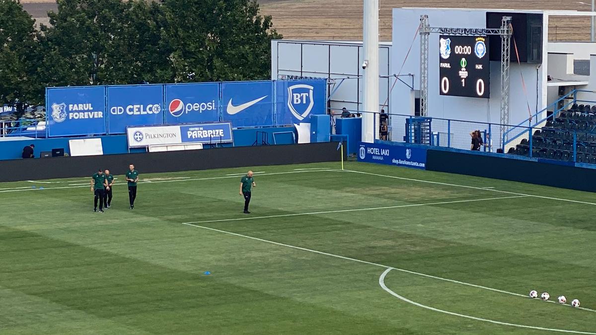 Farul - HJK Helsinki, imagini dinainte de meci