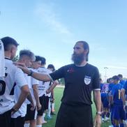Alexandru Tudor, fostul mare arbitru internațional. Foto: Facebook/ @Academia Germană de Fotbal
