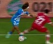 Cartonaș roșu direct! » Fotbalistul lui Dinamo a fost eliminat după o intrare violentă