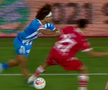 Cartonaș roșu direct! » Fotbalistul lui Dinamo a fost eliminat după o intrare violentă