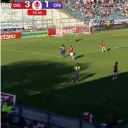 Oțelul Galați - CFR Cluj, gafă la golul de 4-1 / FOTO: Captură TV @Prima Sport 1
