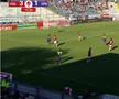 Oțelul Galați - CFR Cluj, gafă la golul de 4-1 / FOTO: Captură TV @Prima Sport 1