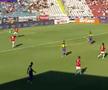 Oțelul Galați - CFR Cluj, gafă la golul de 4-1 / FOTO: Captură TV @Prima Sport 1