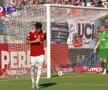 Oțelul Galați - CFR Cluj, gafă la golul de 4-1 / FOTO: Captură TV @Prima Sport 1