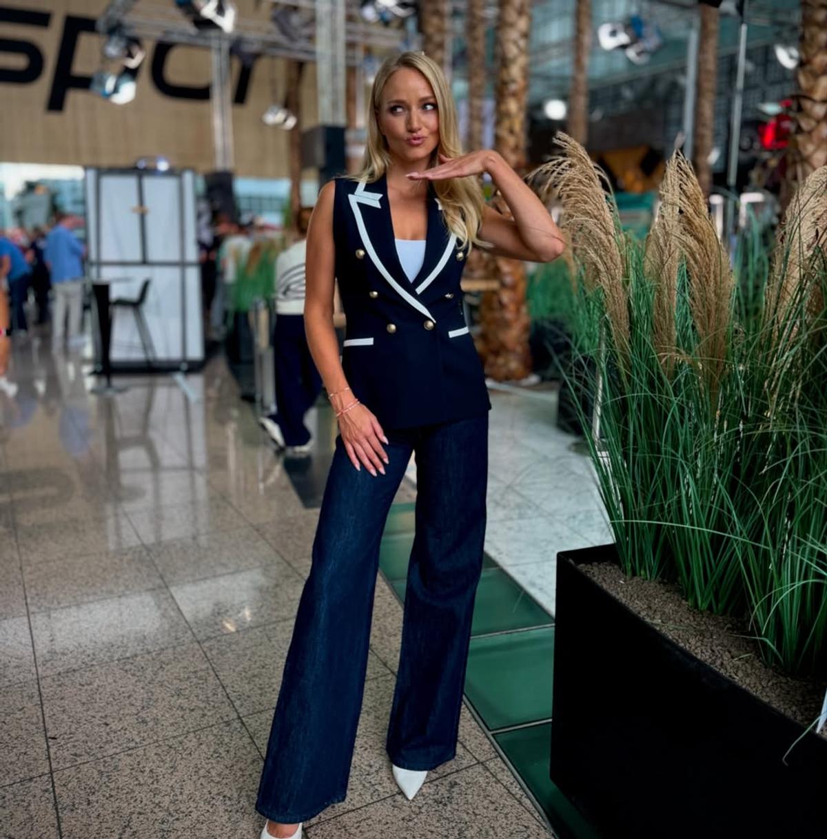 Katharina Kleinfeldt, reportera Sky Germania. Foto: Instagram