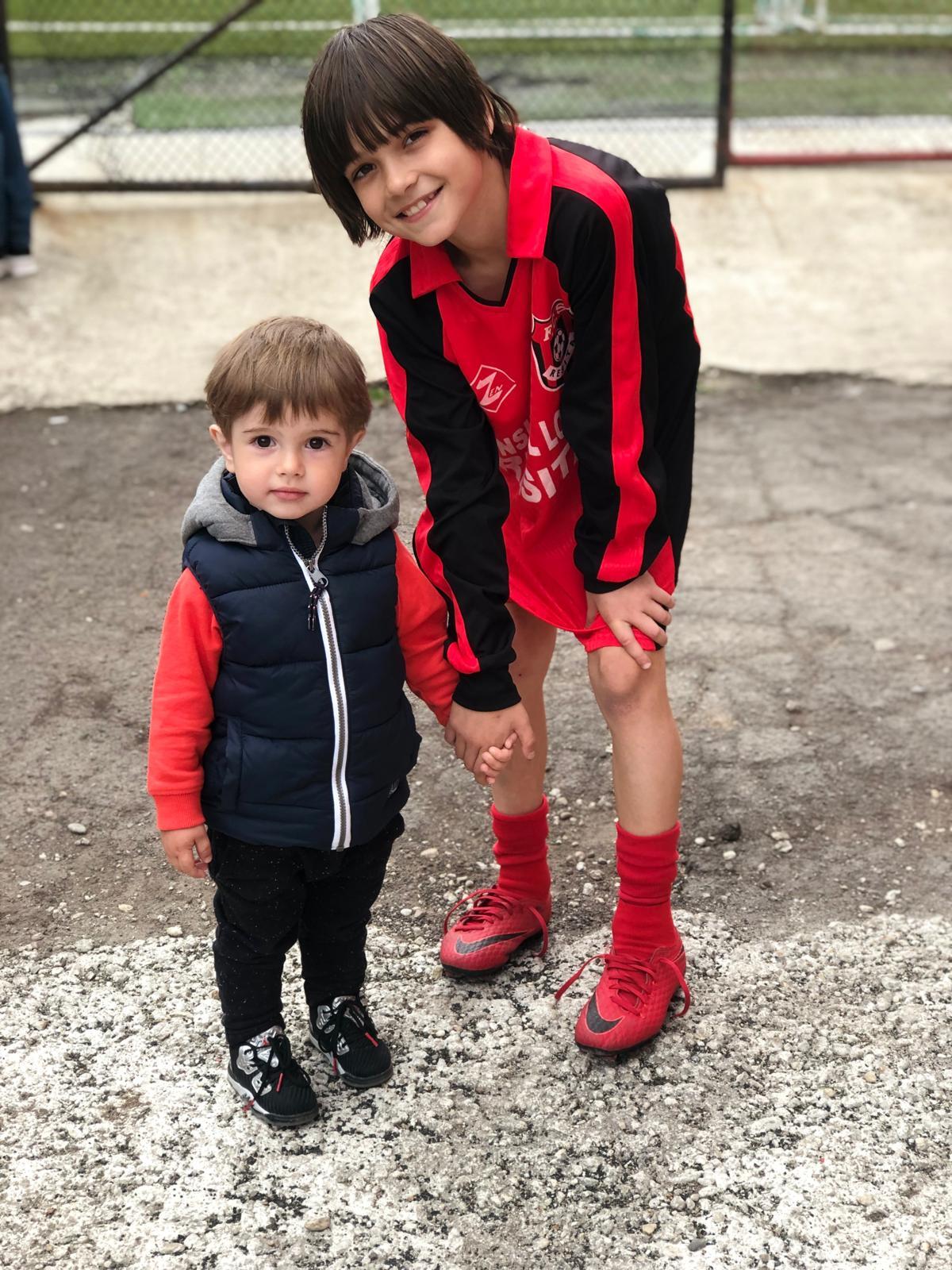Ianis Doană, primele poze ca fotbalist