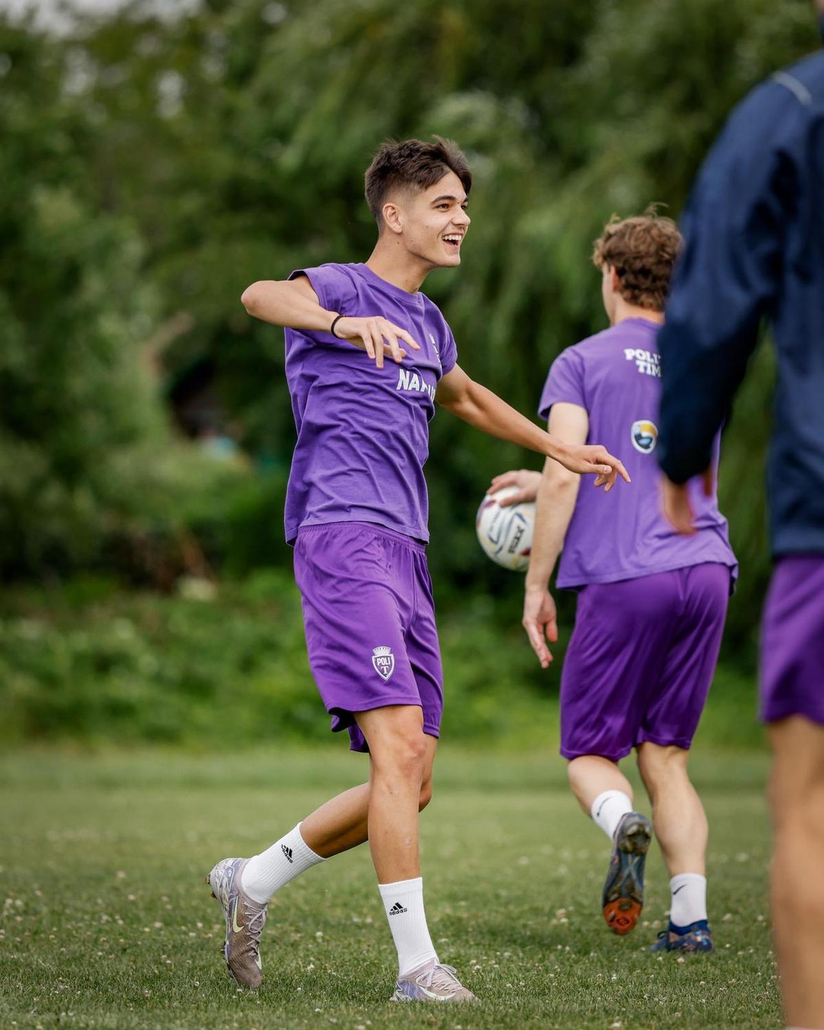 Ianis Doană, primele poze ca fotbalist