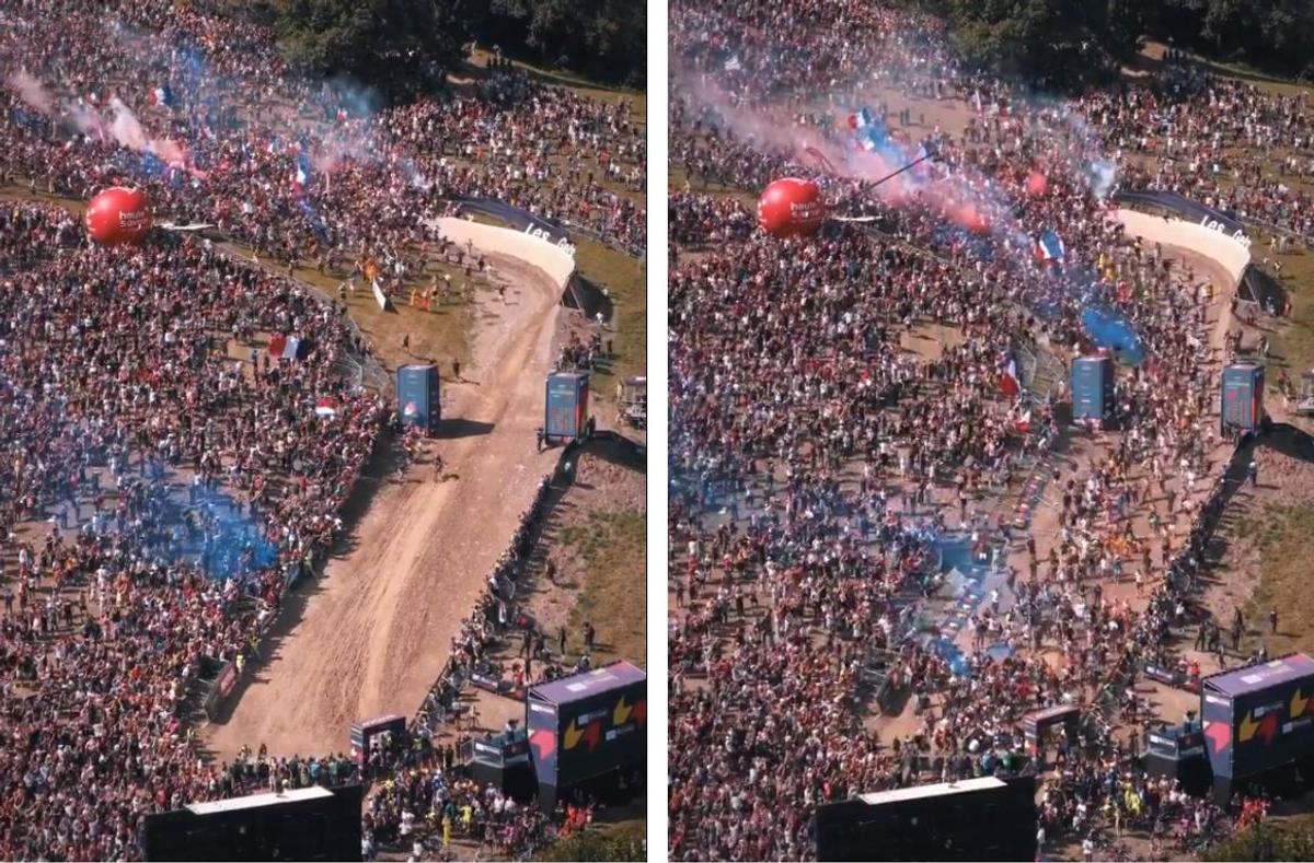Imagini fabuloase din weekend » Un potop de fani copleșește muntele la un eveniment sportiv