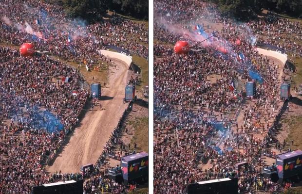 Imagini fabuloase din weekend » Un potop de fani copleșește muntele la un eveniment sportiv