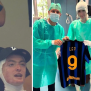 Leonardo Bove a primit în spital un tricou nerazzurro cu nr. 9 de la vicepreședintele Javier Zanetti
