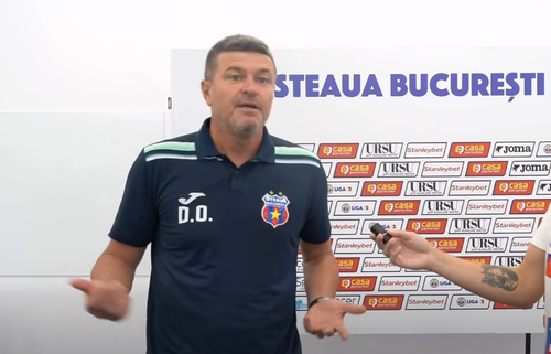 După ce a obținut primul punct cu Steaua în actualul sezon din Liga 2, Daniel Oprița (45 de ani) a anunțat din nou că și-a dat demisia. Antrenorul și-a strigat supărarea, la propriu!