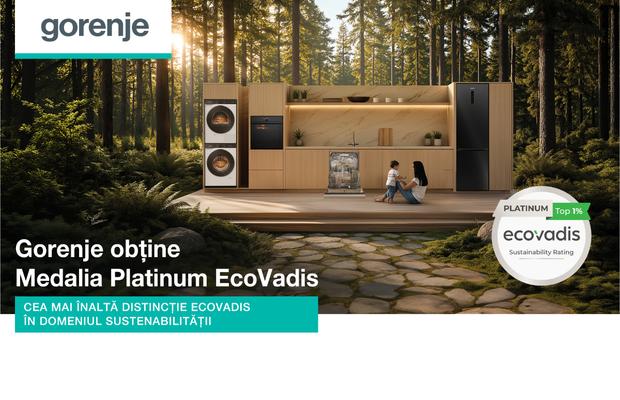 Gorenje a primit din nou Medalia Platinum EcoVadis