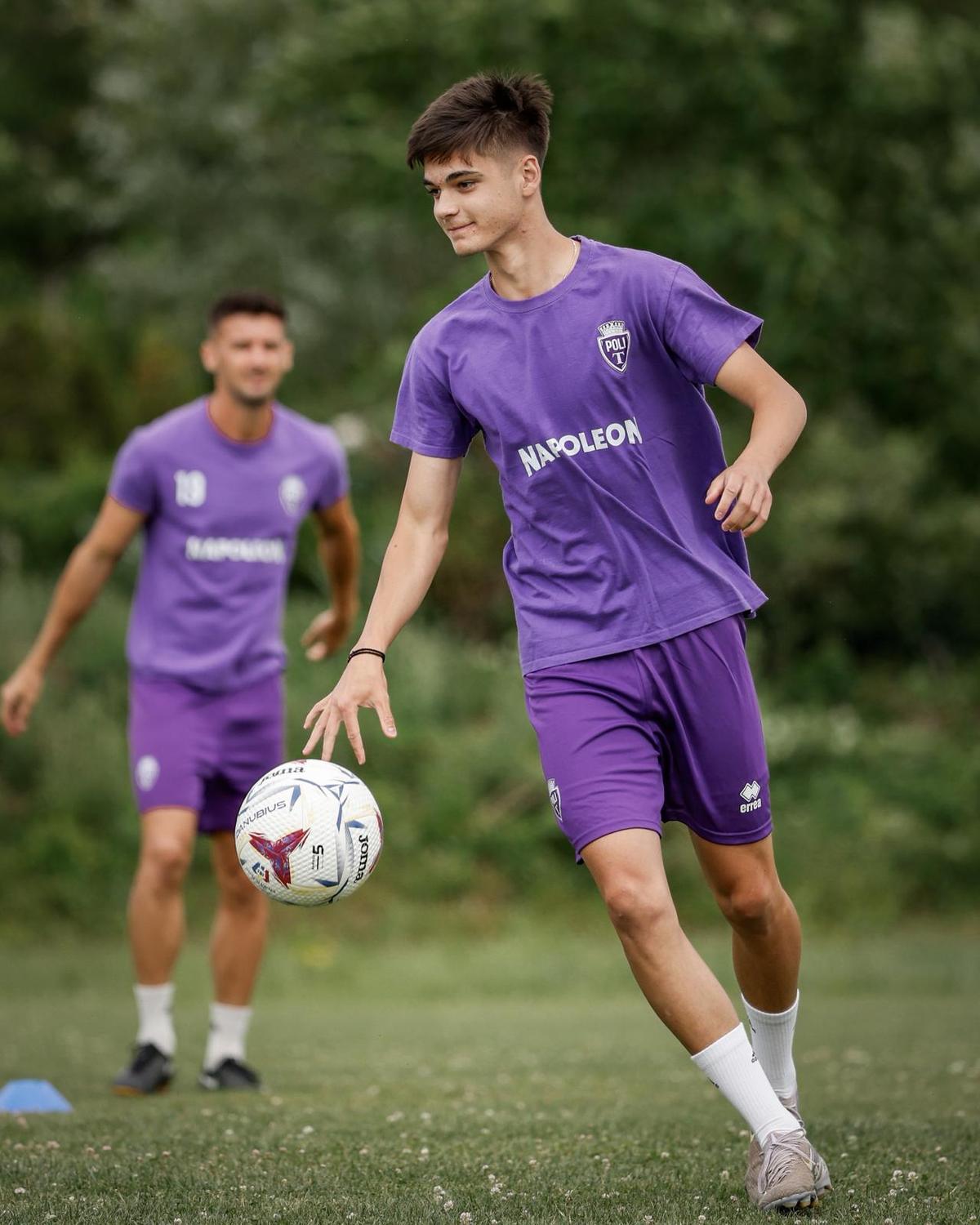 Ianis Doană, primele poze ca fotbalist
