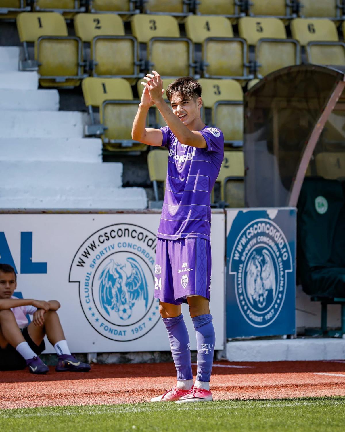 Ianis Doană, primele poze ca fotbalist