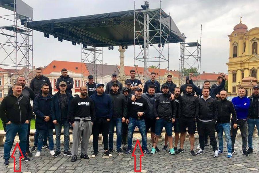 EXCLUSIV // VIDEO Controversatul Ștefan Demici și un temut ultras, în mijlocul suporterilor dinamoviști care au creat haos pe străzile din Timișoara » Noi imagini cu bătaia desprinsă din Vestul Sălbatic, înainte de UTA - Dinamo