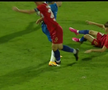 Penalty evident neacordat pentru FCSB în meciul cu Slovan Liberec! Arbitrul nu a văzut un fault clar