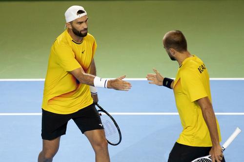 Tecău și Copil au fost decisivi în victoria cu Portugalia / Sursă foto: Facebook Romania Davis Cup Team