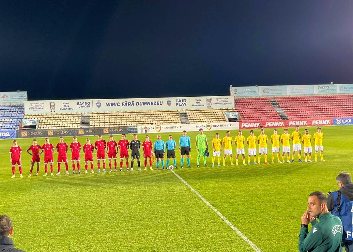 România U19 - Lituania U19, calificări Turul de Elită - 24 septembrie 2022 (meci + probleme cu instalația de nocturnă)