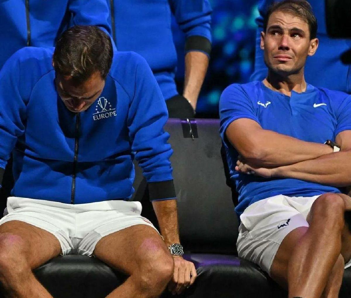 Roger Federer și Rafael Nadal au plâns cot la cot după ultimul meci din cariera elvețianului