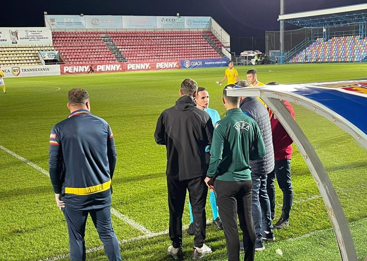 România U19 - Lituania U19, calificări Turul de Elită - 24 septembrie 2022 (meci + probleme cu instalația de nocturnă)