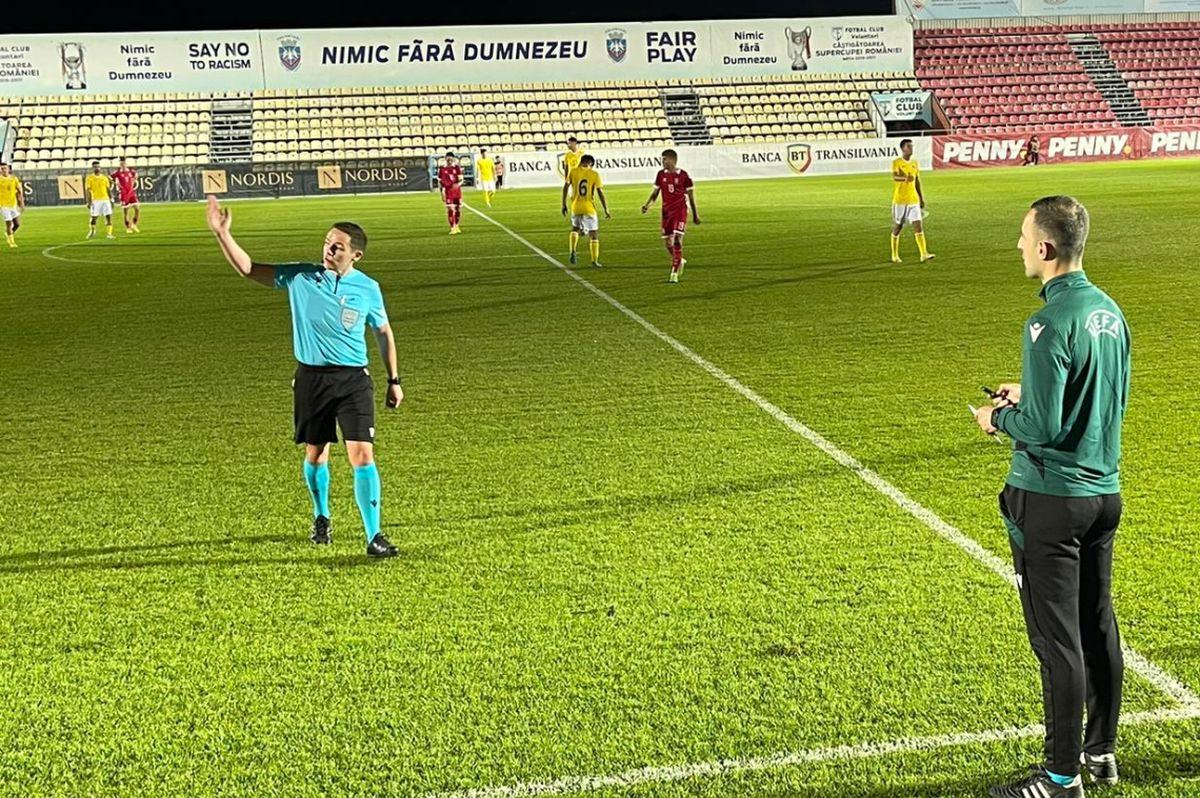 România U19 - Lituania U19, calificări Turul de Elită - 24 septembrie 2022 (meci + probleme cu instalația de nocturnă)