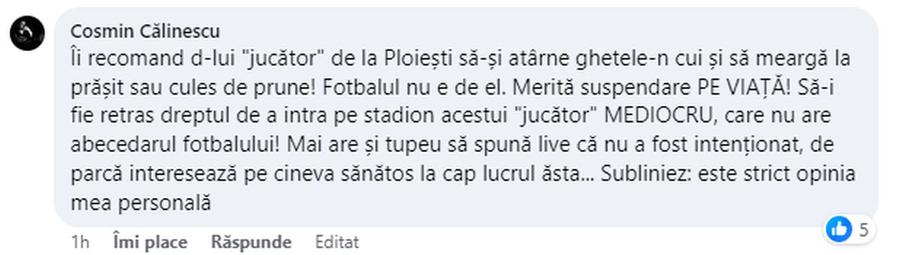 Valentin Țicu e atacat de oficialii lui Hermannstadt: „Să meargă la prășit! Suspendare pe viață pentru că l-a rupt pe Dragoș!”