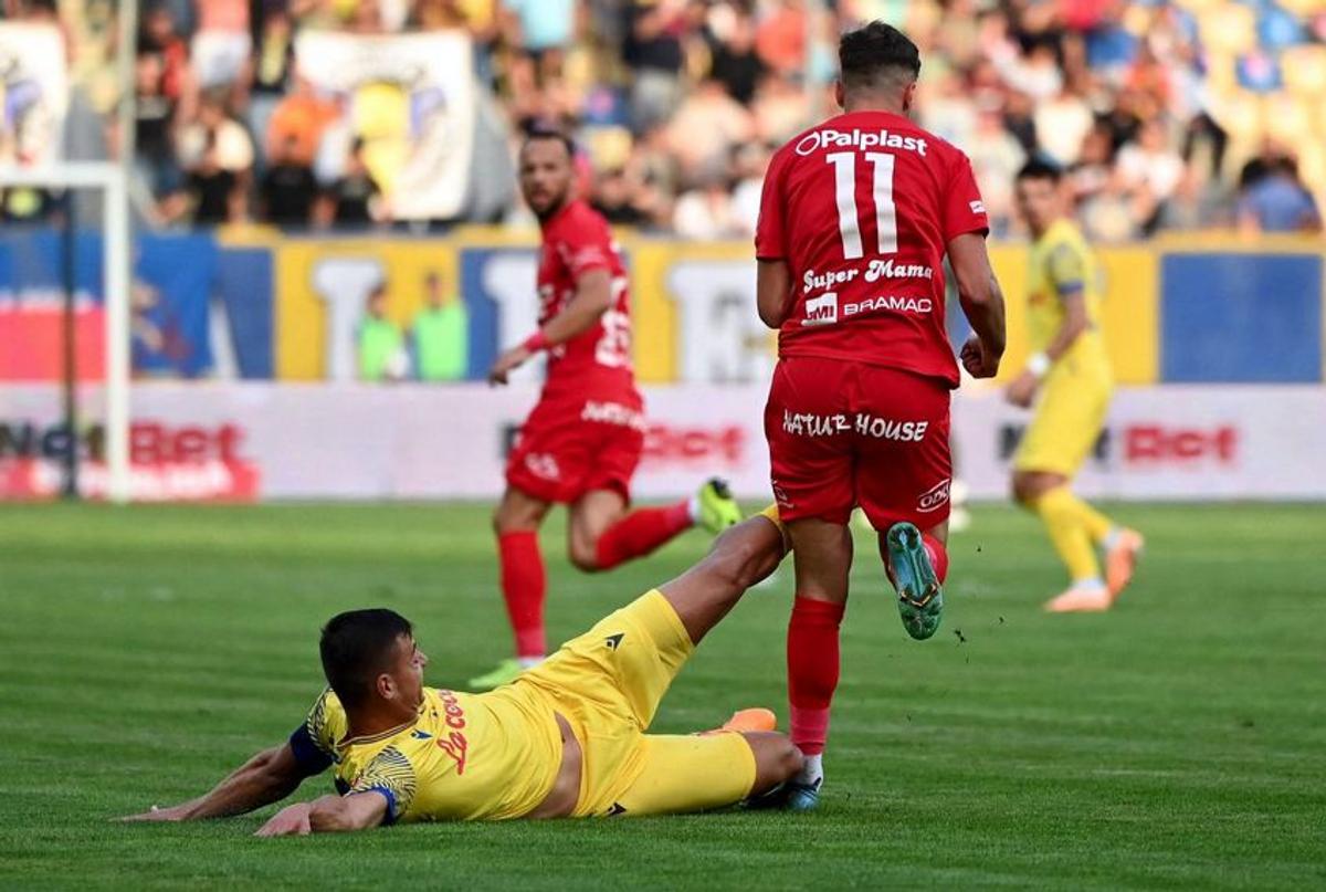 Accidentarea suferită de Dragoș Iancu în Petrolul - Hermannstadt