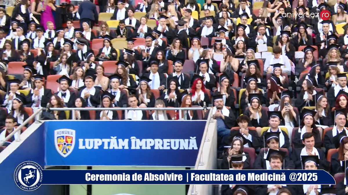 1.500 de viitori medici au sărbătorit pe Arena Națională