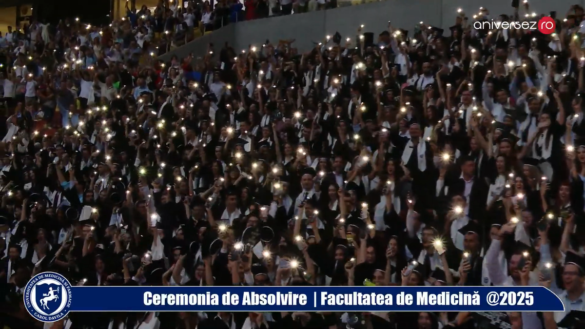1.500 de viitori medici au sărbătorit pe Arena Națională