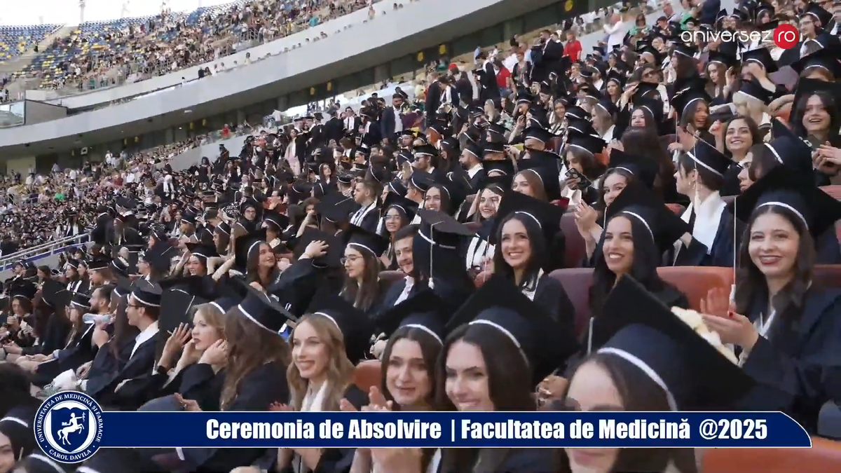 1.500 de viitori medici au sărbătorit pe Arena Națională
